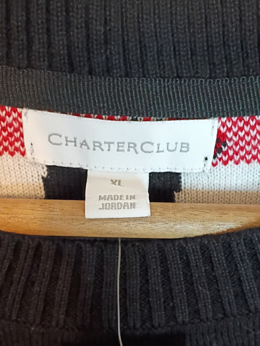 Charter Club Whimsy Scottie Dog And Bows Black Sweater Size XL New With Tags - Picture 5 of 7